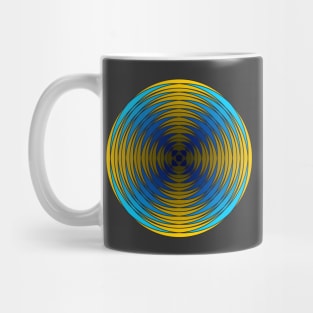 Fuzzy Circular Logic Yellow 4 Mug